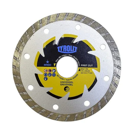 Disco de corte Tyrolit 115 x 2 x 22,23 mm de Tyrolit, Rodas e discos abrasivos - Ref: S7906661, Preço: 8,22 €, Desconto: %