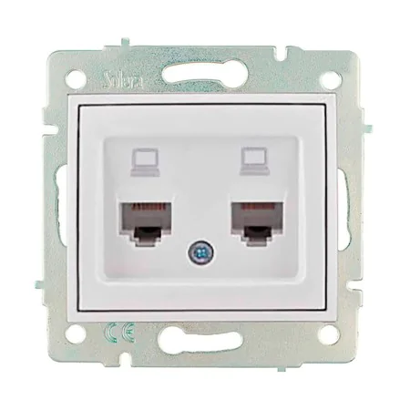 Conector RJ45 Solera erp88/2 de Solera, Placas de pared lisas - Ref: S7906943, Precio: 18,37 €, Descuento: %