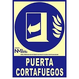 Placa Normaluz Puerta cortafuegos cerrar después de utilizar PVC (21 x 30 cm) de Normaluz, Sinais de segurança - Ref: S790702...