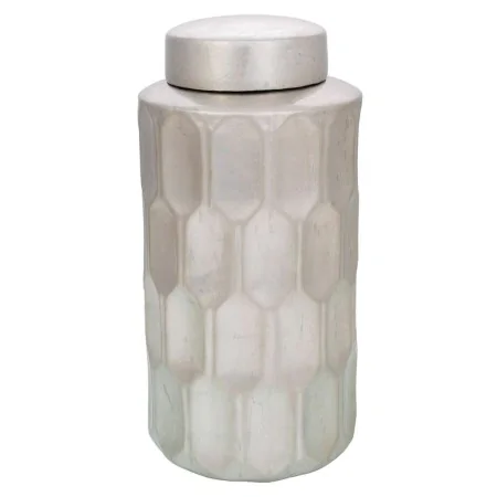 Vase Alexandra House Living Silver Ceramic 18 x 37 x 18 cm by Alexandra House Living, Vases - Ref: D1630526, Price: 37,52 €, ...