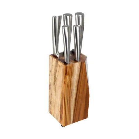 Set of Knives with Wooden Base 5five by 5five, Block Sets - Ref: S7907280, Price: 48,47 €, Discount: %