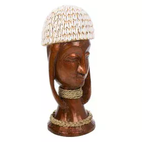 Bust Alexandra House Living White Coffee Wood 40 x 17 x 16 cm by Alexandra House Living, Collectables - Ref: D1630533, Price:...