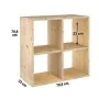 Mensole Astigarraga 2x2 Dinamic Pino (70,8 x 70,8 x 33 cm) di Astigarraga, Mensole da muro - Rif: S7907501, Prezzo: 81,15 €, ...