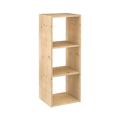 Étagère Astigarraga Dinamic 3 Naturel Bois 107 x 36,2 x 34 cm Cubes Modulaire de Astigarraga, Étagères verticales - Réf : S79...