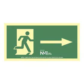 Placa Normaluz Evacuación flecha derecha PVC (32 x 16 cm) de Normaluz, Sinais de segurança - Ref: S7907513, Preço: 6,91 €, De...