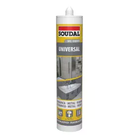 Silicona Soudal 115927 Universal Gris 280 ml de Soudal, Silicona - Ref: S7907529, Precio: 5,05 €, Descuento: %