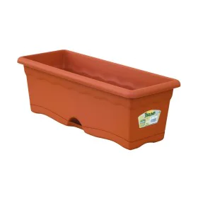 Floreira com Prato Plastiken Terracota Polipropileno 80 x 20 cm de Plastiken, Vasos de janela - Ref: S7907699, Preço: 10,64 €...