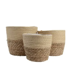 Set de basket Decoris Jute (20 x 20 x 17 cm) (3 Unités) de Decoris, Paniers de rangement - Réf : S7907753, Prix : 19,74 €, Re...