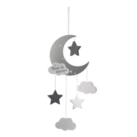 Wiegenkarussell Atmosphera Mond Grau Holz MDF von Atmosphera, Mobiles - Ref: S7907955, Preis: 6,36 €, Rabatt: %