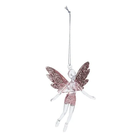 Decoração Suspensa Christmas Decoration Árvore de Natal Cor de Rosa Anjo Plástico 8 x 3 x 13 cm de Christmas Decoration, Nata...