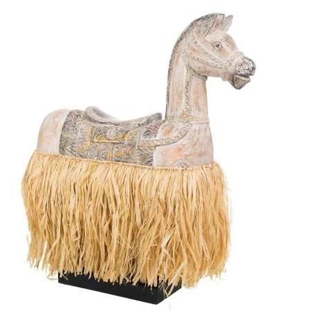 Decorative Figure Alexandra House Living Wood Marine algae Horse 58 x 17 x 44 cm by Alexandra House Living, Collectables - Re...