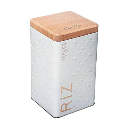 Caja Multiusos Nature Scandi Metal Blanco 1,25 kg de Nature, Cajas y arcones de almacenaje - Ref: S7908231, Precio: 7,21 €, D...