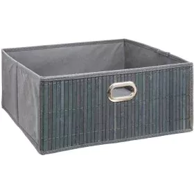 Cesta 5five Gris 31 x 31 x 13.5 cm Bambú de 5five, Cajas - Ref: S7908239, Precio: 6,36 €, Descuento: %