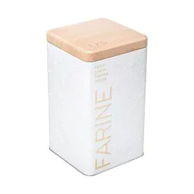 Caja Multiusos Nature Scandi Metal Blanco 1 Kg de Nature, Cajas y arcones de almacenaje - Ref: S7908251, Precio: 7,27 €, Desc...