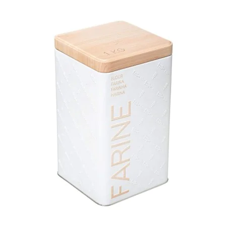 Caja Multiusos Nature Scandi Metal Blanco 1 Kg de Nature, Cajas y arcones de almacenaje - Ref: S7908251, Precio: 6,55 €, Desc...