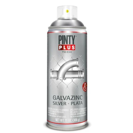 Peinture en spray Pintyplus Tech Galvazinc Argenté de Pintyplus, Peintures à pulvériser - Réf : S7908261, Prix : 6,75 €, Remi...