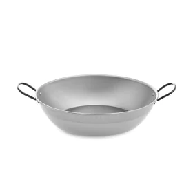 Padella Honda con Manici Vaello Acciaio Lucidato (Ø 34 cm) di Vaello, Padelle universali - Rif: S7908263, Prezzo: 9,73 €, Sco...