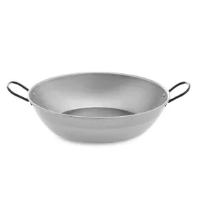 Deep Pan with Handles Vaello 450 Polished Steel Chromed (Ø 50 cm) by Vaello, Frying Pans - Ref: S7908265, Price: 22,66 €, Dis...