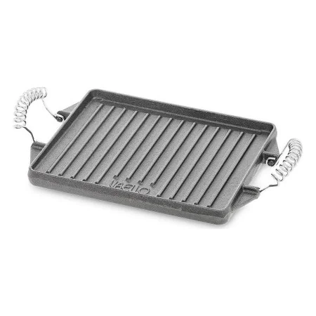 Piastra Grill Vaello Rettangolare Grigio Ferro Fuso (27 x 21 cm) di Vaello, Padelle grill - Rif: S7908282, Prezzo: 30,71 €, S...