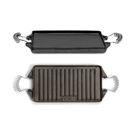 Griddle Plate Vaello Grey Cast Iron (47 x 27 cm) by Vaello, Griddle Pans - Ref: S7908283, Price: 47,13 €, Discount: %