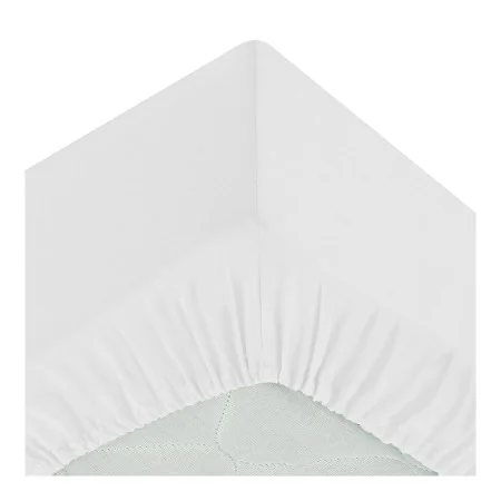 Fitted bottom sheet Atmosphera White (140 x 190 cm) by Atmosphera, Sheets and pillowcases - Ref: S7908313, Price: 17,99 €, Di...