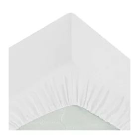 Lenzuolo con angoli aderenti Atmosphera Bianco 160 x 200 cm di Atmosphera, Lenzuola e federe per cuscino - Rif: S7908317, Pre...