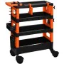 Tool cart FX Tools Black Orange polypropylene (68 x 35 x 87,5 cm) by FX Tools, Equipment for transporting materials - Ref: S7...