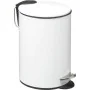 Papelera con Pedal 5five Metal Blanco 3 L de 5five, Papeleras - Ref: S7908409, Precio: 17,45 €, Descuento: %