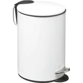 Papelera con Pedal 5five Metal Blanco 3 L de 5five, Papeleras - Ref: S7908409, Precio: 17,32 €, Descuento: %