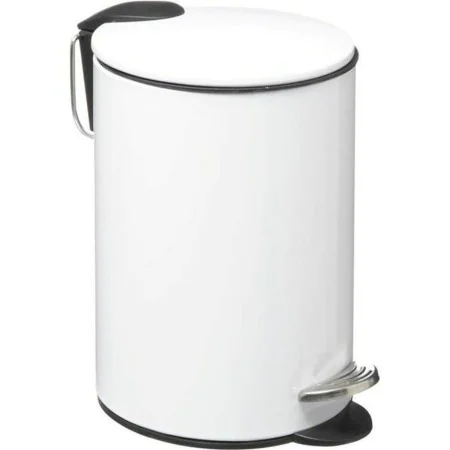 Papeleira com Pedal 5five Metal Branco 3 L de 5five, Papeleiras - Ref: S7908409, Preço: 17,32 €, Desconto: %