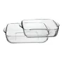 Set of Oven Dishes 1690037 Transparent Crystal 1 L (2 Units) by Pasabahce, Roasting Pans - Ref: S7908426, Price: 17,19 €, Dis...