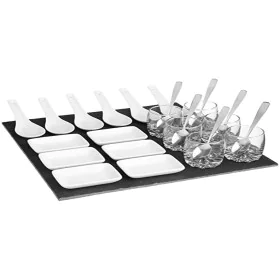 Appetizer Set Secret de Gourmet Black Board (30 x 30 cm) by Secret de Gourmet, Plates and dishes - Ref: S7908428, Price: 27,5...