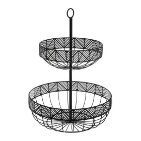 Fruteira 5five Preto Metal 30 x 30 x 42 cm de 5five, Pratos e fontes - Ref: S7908432, Preço: 20,78 €, Desconto: %