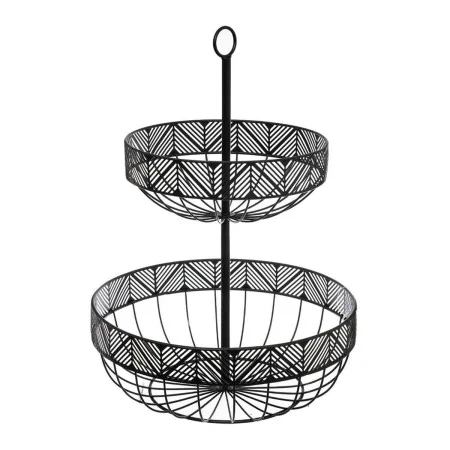 Fruteira 5five Preto Metal 30 x 30 x 42 cm de 5five, Pratos e fontes - Ref: S7908432, Preço: 20,62 €, Desconto: %