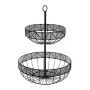 Fruit Bowl 5five Black Metal 30 x 30 x 42 cm by 5five, Plates and dishes - Ref: S7908432, Price: 20,62 €, Discount: %