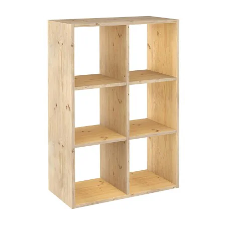 Étagère Astigarraga Dinamic 6 Marron Naturel Pin 70,8 x 33 x 105,4 cm Cubes Modulaire de Astigarraga, Étagères verticales - R...