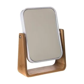 Mirror with Mounting Bracket Natureo White 22 x 16 x 6 cm by BigBuy Beauty, Mirrors - Ref: S7908564, Price: 12,54 €, Discount: %