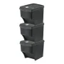 Set de cubos Sortibox Negro Apilable (3 Unidades) de Sortibox, Cubos de reciclaje para el hogar - Ref: S7908573, Precio: 33,1...