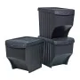 Set de cubos Sortibox Negro Apilable (3 Unidades) de Sortibox, Cubos de reciclaje para el hogar - Ref: S7908573, Precio: 33,1...