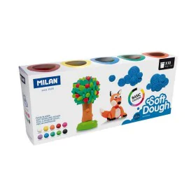 Modelling Clay Game Milan Soft dough 913510B Yellow Blue Multicolour 85 g Vegetable (10 Units) by Milan, Clay & Dough - Ref: ...