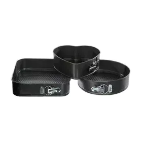 Set de Moldes Desmontables Secret de Gourmet Negro Aluminio 3 Piezas de Secret de Gourmet, Moldes para tartas y bizcochos - R...