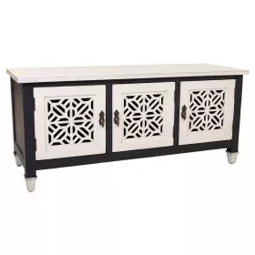 Occasional Furniture Alexandra House Living White Black Fir wood MDF Wood 40 x 46 x 105 cm by Alexandra House Living, Tables ...