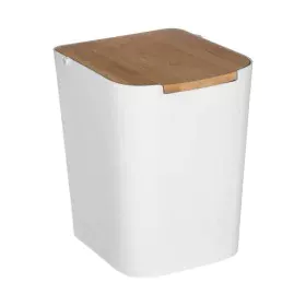 Waste bin 5five Baltik White Natural 5 L (5 L) by 5five, Bathroom Bins - Ref: S7909802, Price: 16,27 €, Discount: %