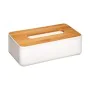 Boîte à mouchoirs 5five Baltik 25 x 13 x 8.7 cm Blanc polypropylène de 5five, Supports et distributeurs - Réf : S7909804, Pri...