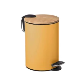 Waste bin 5five Colors Yellow Multicolour Bamboo 3 L Mustard by 5five, Waste and recycling - Ref: S7909832, Price: 17,85 €, D...