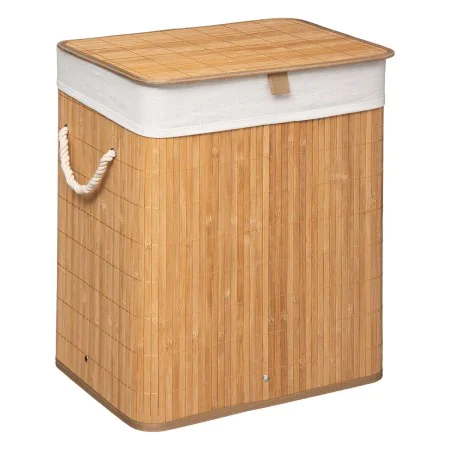 Cesto da Roupa 5five 50 x 41.5 x 30 cm Branco Bambu de 5five, Cestos para fornos rebatíveis - Ref: S7909868, Preço: 24,02 €, ...