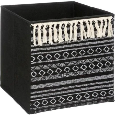 Cesta Decorativa Five Etnic Con frange 31 x 31 x 31 cm Nero Poliestere Plastica di Five, Scatole decorative - Rif: S7909936, ...