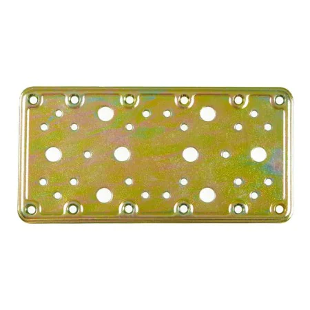 Fixing Plate AMIG 503-12124 Bichromated Golden Steel (200 x 100 mm) by AMIG, Door Plates - Ref: S7910066, Price: 6,92 €, Disc...