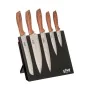 Conjunto de Facas de Cozinha e Suporte 5five (32 x 23,2 x 19 cm) de 5five, Blocos de facas - Ref: S7910319, Preço: 41,53 €, D...