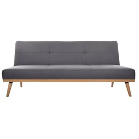 Canapé Convertible Atmosphera Dohan Polyester Gris foncé (182 x 80 x 80 cm) de Atmosphera, Canapés et divans - Réf : S7910490...